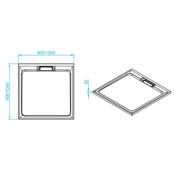 Душевой поддон RGW STA-01W 90x90 белый (16330199-01)