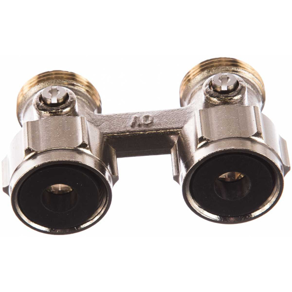 Фитинг двойной Oventrop со встроенным шаровым краном Multiflex F-ZB G3/4НГ*G3/4НР (1015813) Фитинг двойной Oventrop со встроенным шаровым краном Multiflex F-ZB G3/4НГ*G3/4НР (1015813)