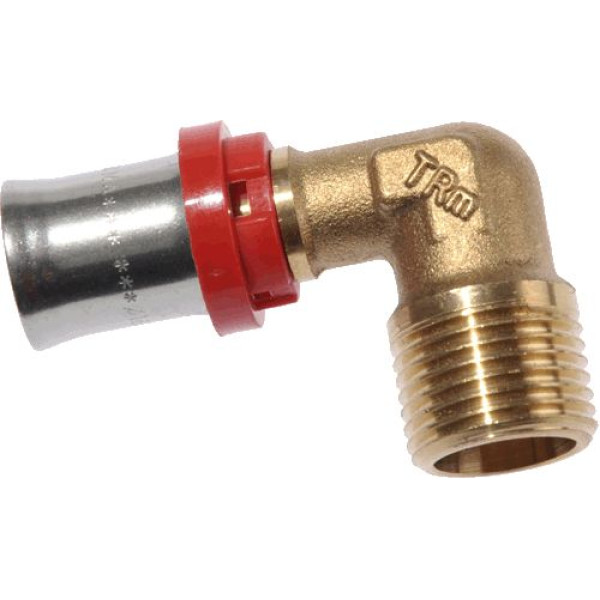 Соединение угловое 16*1/2"Н TeRma (пресс, латунь) (02528) Соединение угловое 16*1/2"Н TeRma (пресс, латунь) (02528)