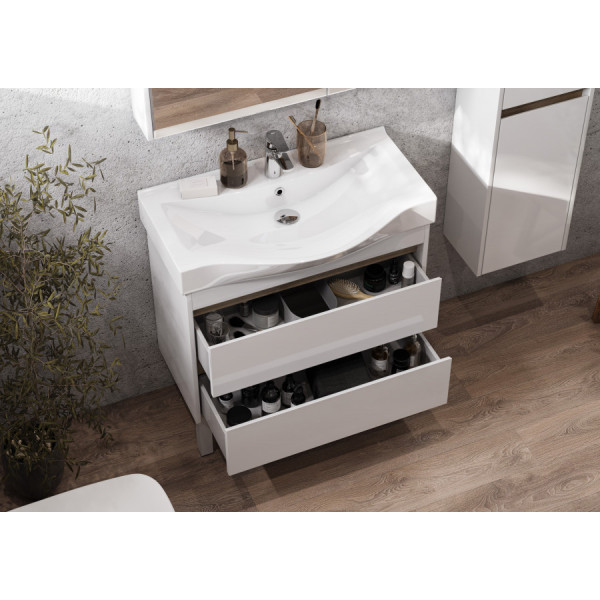 Тумба подвесная Aquaton Нортон 760x357x554 белый, дуб эндгрейн (1.A248.9.01N.T01.0) Тумба подвесная Aquaton Нортон 760x357x554 белый, дуб эндгрейн (1.A248.9.01N.T01.0)