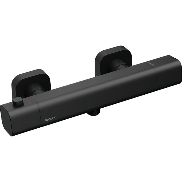 Смеситель для ванны и душа Ravak термостатический TD F 033.20/150 черный (X070154)