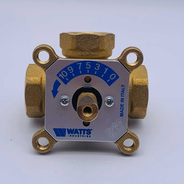 Вентиль трёхходовой смесительный Watts V3GB 3/4" ВР Kvs 6 (с сервоприводом MV 60) (10027991)