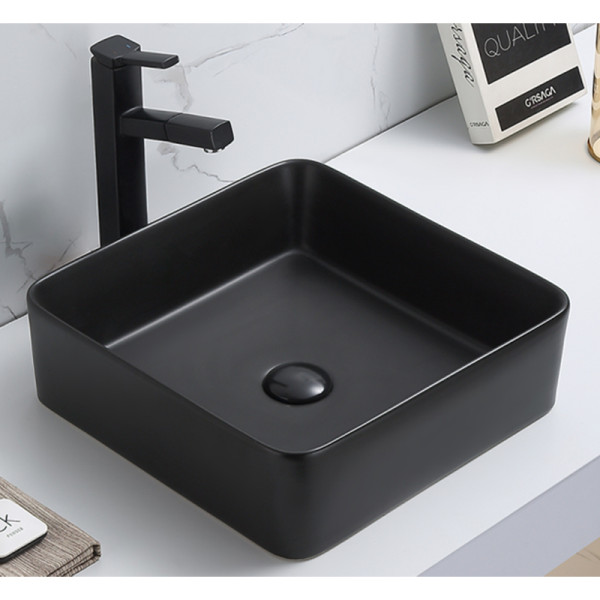 Раковина накладная Azario Elmas 41,5x13,5x41,5 черная (AZ-7050DMB) Раковина накладная Azario Elmas 41,5x13,5x41,5 черная (AZ-7050DMB)