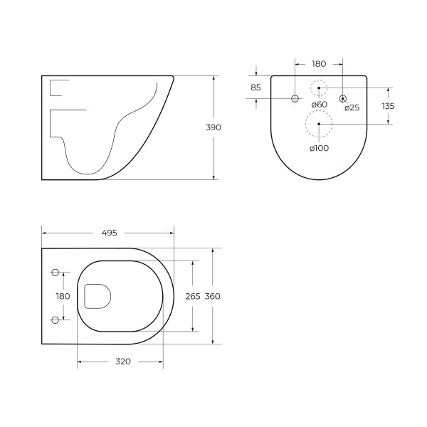 Унитаз подвесной BelBagno Amanda безободковый (BB051CH-TOR-FC/BB051SC)