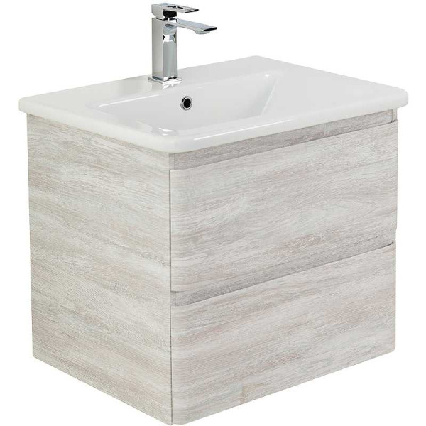 Тумба подвесная BelBagno Albano-CER 60 Rovere Vintage Bianco (ALBANO-CER-600-2C-SO-RVB)