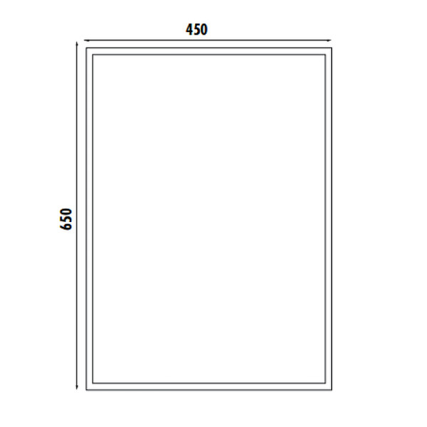 Зеркало Creavit 450x650 (TB500)
