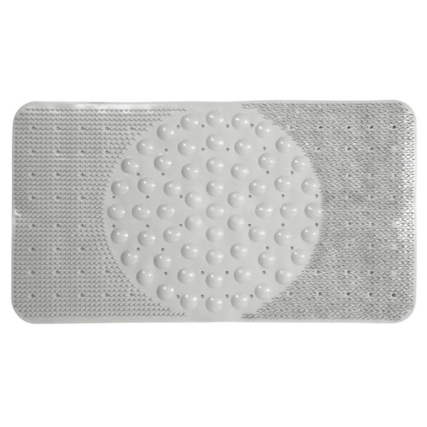 Коврик для ванной Melodia ПВХ Massage прямоугольный массажный 66x38cм кремовый (MK006)