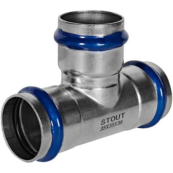 Тройник 35 Stout SSS-2013 ВПр (нерж.ст., пресс) SSS-2013-000035 Тройник 35 Stout SSS-2013 ВПр (нерж.ст., пресс) SSS-2013-000035