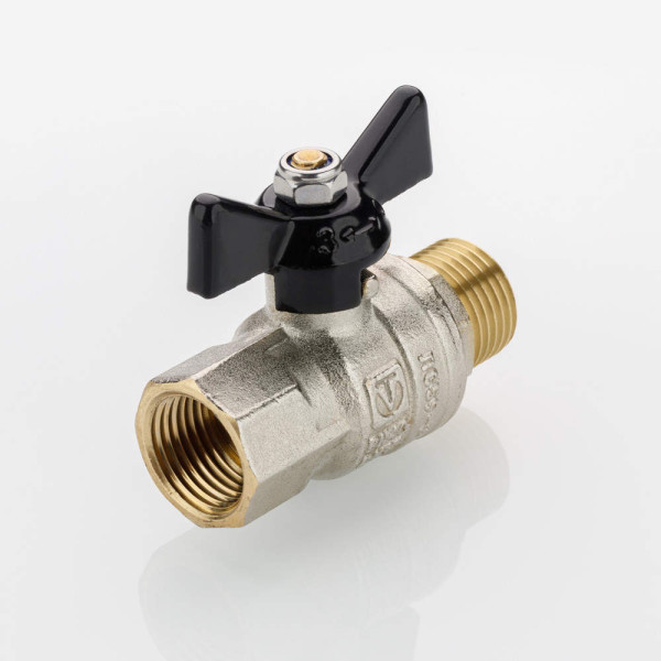 Кран 1/2" ВН шаровый Valtec Perfect-ГОСТ (черная бабочка) VT.418.N.04