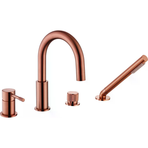 Смеситель на борт ванны Boheme Uno CB (брашированная медь) (460-CB) Смеситель на борт ванны Boheme Uno CB (брашированная медь) (460-CB)