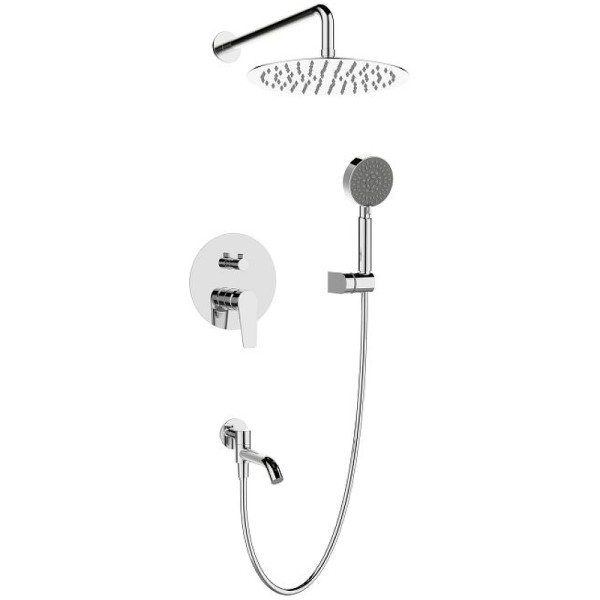 Душевая система встраиваемая c изливом BelBagno (Ancona-VDSET-CRM)