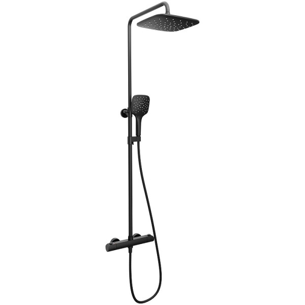Душевая система Ravak с термостатическим смесителем и ручным душем FL 091.20BL черная (X070443)
