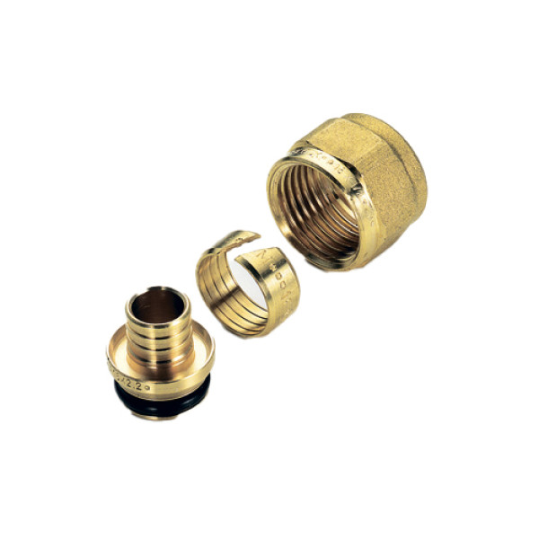 Переход коллекторный для PEX трубы Tiemme 16(2,0)x3/4"(18) евроконус, латунь (1440099) Переход коллекторный для PEX трубы Tiemme 16(2,0)x3/4"(18) евроконус, латунь (1440099)