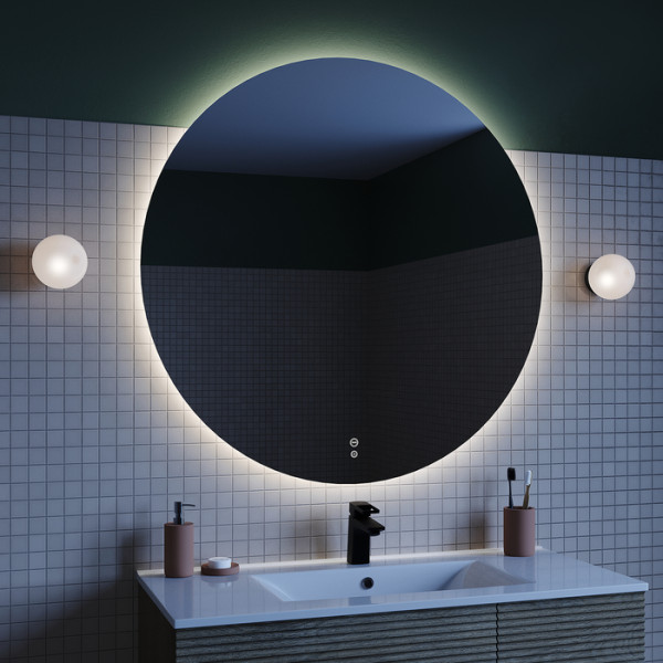 Зеркало с подсветкой и термообогревом 100 см Bild Iddis (BIL10T0i98)