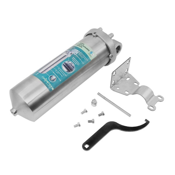 Фильтр колбовый Гидротек (HPS-10C-10SL 3/4") 3/4" 10SL со сливом (нержавеющая сталь, для холодной и горячей воды) (7002) Фильтр колбовый Гидротек (HPS-10C-10SL 3/4") 3/4" 10SL со сливом (нержавеющая сталь, для холодной и горячей воды) (7002)