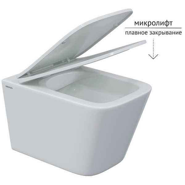 Унитаз подвесной Berges FLOE S 510*345*340 белый (082134) Унитаз подвесной Berges FLOE S 510*345*340 белый (082134)
