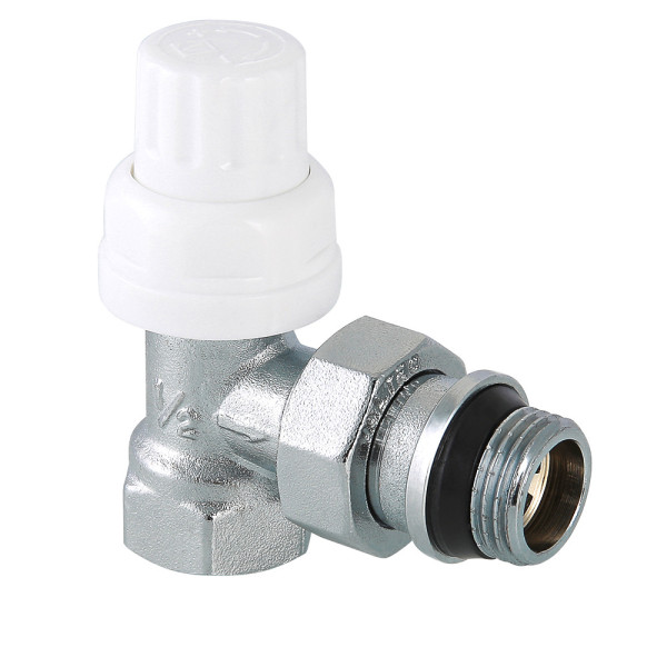 Клапан термостатический угловой 1/2" Valtec VT.031.NR (с уплотн. кольцом) (VT.031.NR.04)