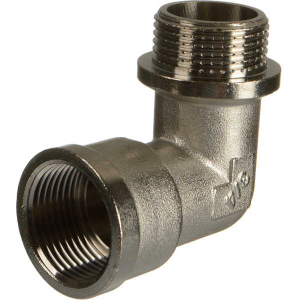 Угольник 3/4" ВН с упором TeRma (никель) (06144)