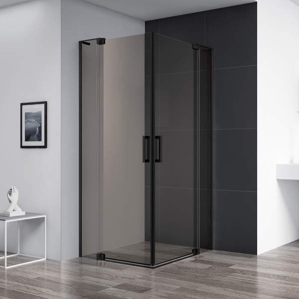 Душевой уголок Cezares Slider 90x100x195 стекло бронза, профиль черный (SLIDER-AH-2-90/100-100/110-BR-NERO) Душевой уголок Cezares Slider 90x100x195 стекло бронза, профиль черный (SLIDER-AH-2-90/100-100/110-BR-NERO)