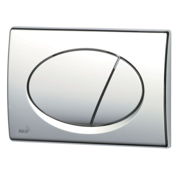 Клавиша смывная AlcaPLAST матовый хром (M72)
