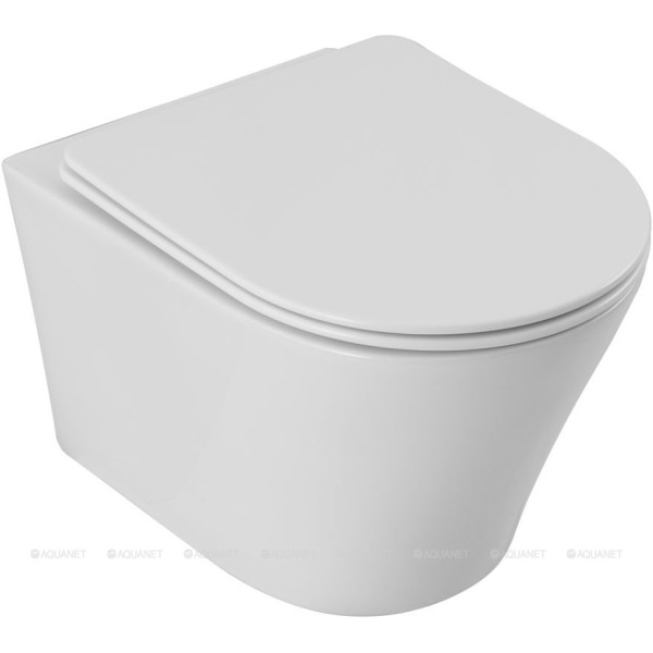 Унитаз подвесной Aquanet ZV-3 с сиденьем с soft-close белый (336319) Унитаз подвесной Aquanet ZV-3 с сиденьем с soft-close белый (336319)