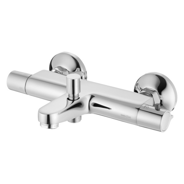 Смеситель для ванны и душа термостат Swedbe Mercury хром (9060) Смеситель для ванны и душа термостат Swedbe Mercury хром (9060)