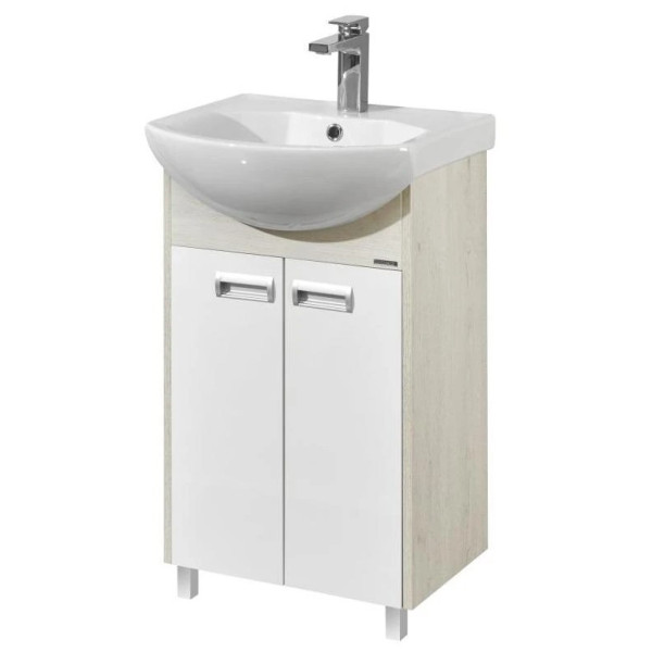 Тумба-умывальник Aquaton Бекка 50/1WH207781 Раковина Смайл 50 (1A2108K1BAC20)