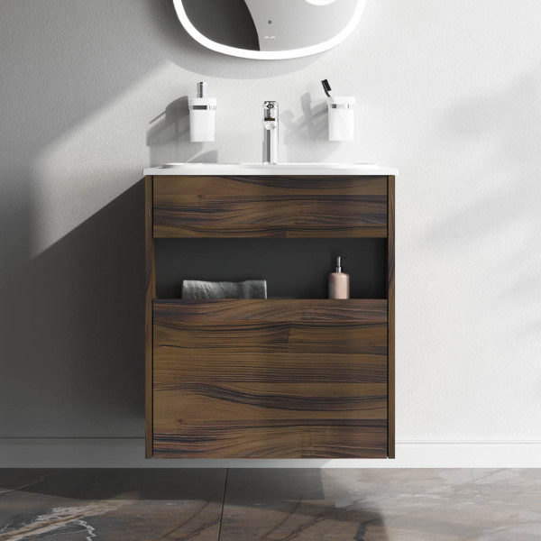 Тумба подвесная AM.PM Func 60x70 1 ящик (pull-out), дерево текстурир-ое (M8FFUX0601OF) Тумба подвесная AM.PM Func 60x70 1 ящик (pull-out), дерево текстурир-ое (M8FFUX0601OF)