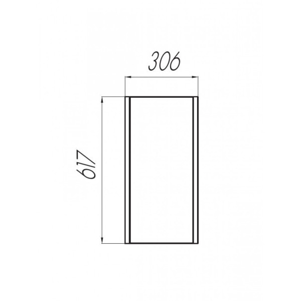 Шкаф подвесной Aquaton Брук 306x230x617 дуб латте (1.A202.5.03B.CDL.0) Шкаф подвесной Aquaton Брук 306x230x617 дуб латте (1.A202.5.03B.CDL.0)