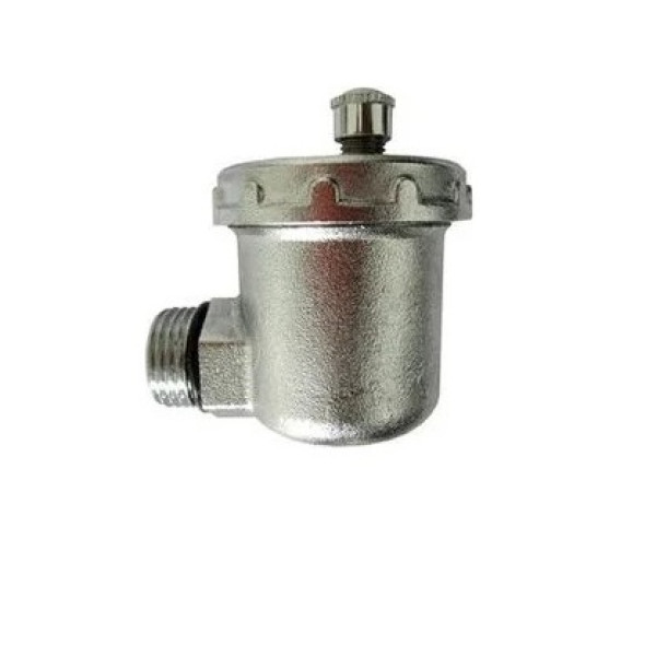 Воздухоотводчик автоматический 1/2" с боковым подключением Kromwell (никель) (EU.ST6033035 12_k)