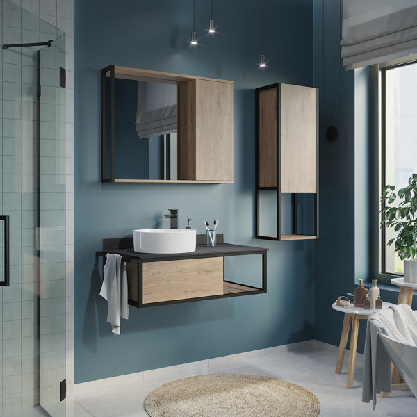 Тумба подвесная Comforty Лима 945x390x520 антрацит матовый (00-00001458) Тумба подвесная Comforty Лима 945x390x520 антрацит матовый (00-00001458)