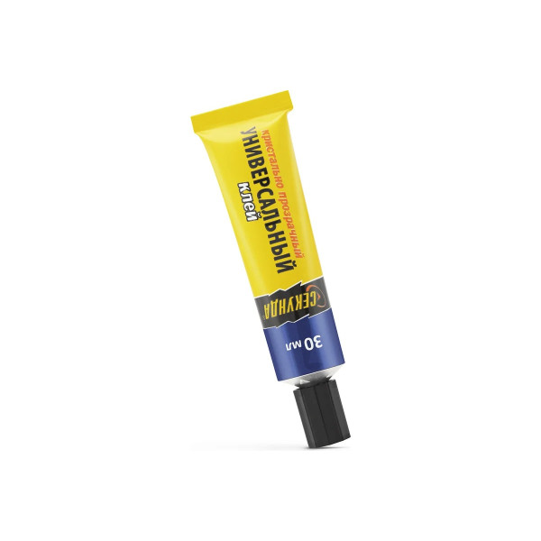 Клей кристально-прозрачный универсальный Секунда 30 мл. (шоу-бокс) (403-232)