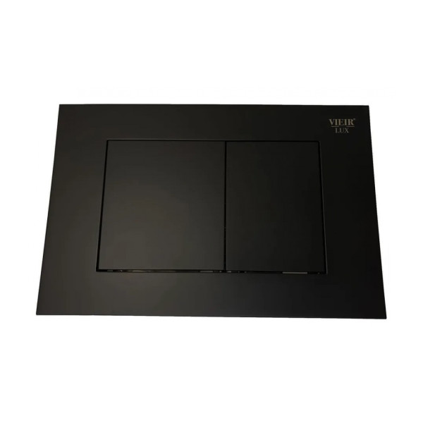 Клавиша смывная Vieir двойной смыв, черная матовая, пластик (VRQ75-3C) Клавиша смывная Vieir двойной смыв, черная матовая, пластик (VRQ75-3C)