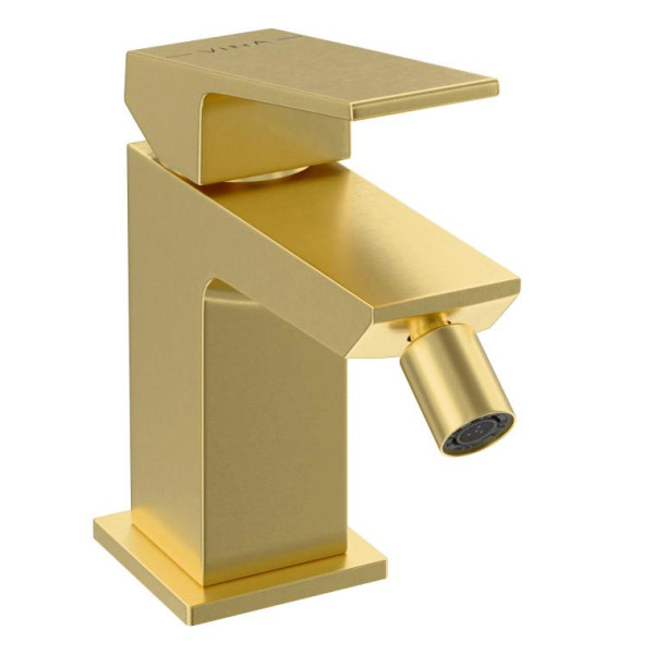 Смеситель для биде Vitra Minimax Square золотой (A4372625EXP) Смеситель для биде Vitra Minimax Square золотой (A4372625EXP)