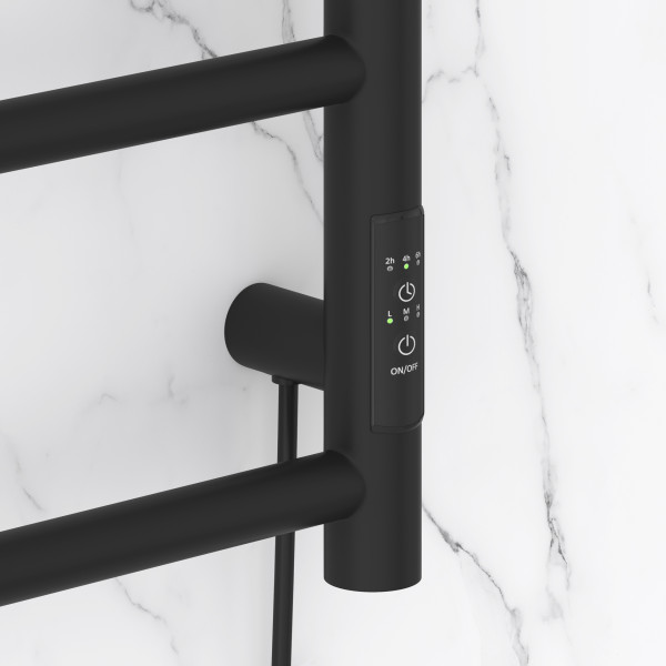 Полотенцесушитель электрический Сунержа Стилье Формат 27 800x400 матовый провод слева/справа чёрный (31528-8040)