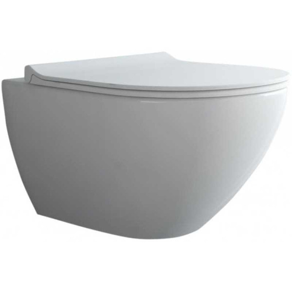 Комплект инсталляция с унитазом Berges NOVUM, кнопка D7, унитаз PUMA Rimless 51 см, сидение дюропласт Toma Slim SO (043270)