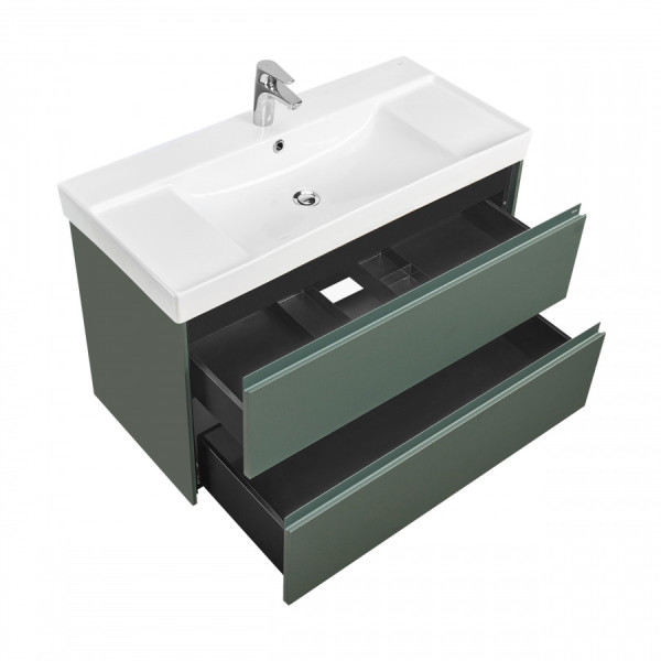 Тумба подвесная Roca Ona 985x450x565 зеленый матовый (A857616513)