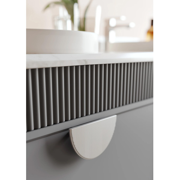 Тумба подвесная Orka Molino 1020x550x530 с раковиной антрацит матовый (5004667)