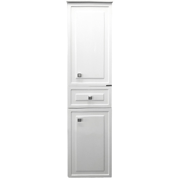 Пенал подвесной Comforty Феррара 400x410x1620 белый глянцевый (00004148010)