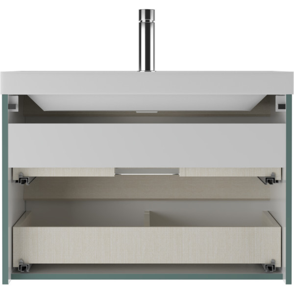 Тумба подвесная под умывальник Classica 80 Dune Олива В2 Домино (DD2506T)