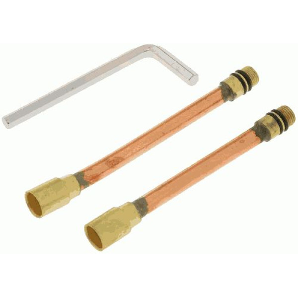 Удлинитель для подводки к смесителю Melodia лат. 125мм+110мм, пара с ключом (MKP21003WP) Удлинитель для подводки к смесителю Melodia лат. 125мм+110мм, пара с ключом (MKP21003WP)