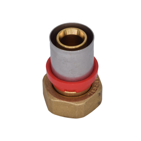 Соединение прямое Tiemme 20х3/4" с накидной гайкой (пресс) (1650062 / 1665G002005CZ) Соединение прямое Tiemme 20х3/4" с накидной гайкой (пресс) (1650062 / 1665G002005CZ)