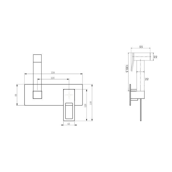 Смеситель с гигиеническим душем Boheme Q Черный (147-BВ)