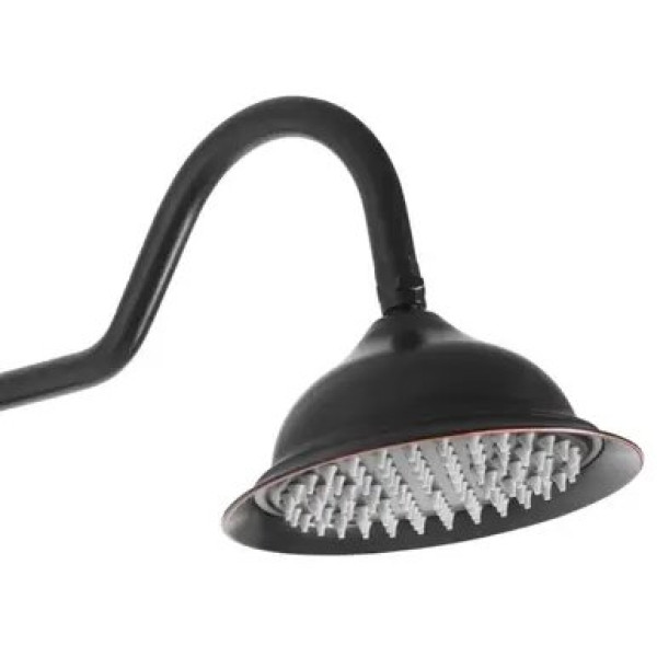 Душевая система с изливом Rea Bergamo Antique black (REA-P5001)