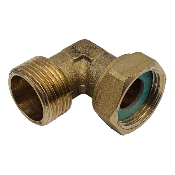 Угольник 3/4" ВН с накидной гайкой и плоской прокладкой Tiemme (латунь) 1500896 / 1527
