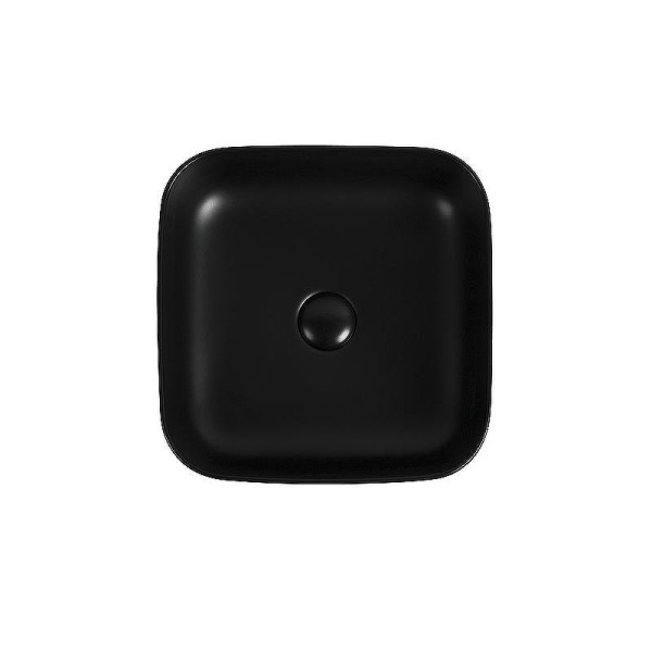 Раковина накладная Aquanet CITY-1-MB 38,5х38,5х14 черная матовая (245837)