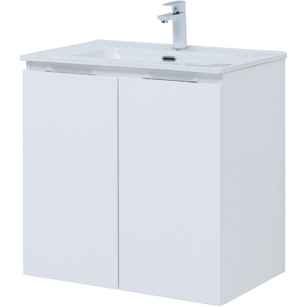 Тумба подвесная Aquanet Алвита New 70 2 дверцы, белый матовый (00303905)