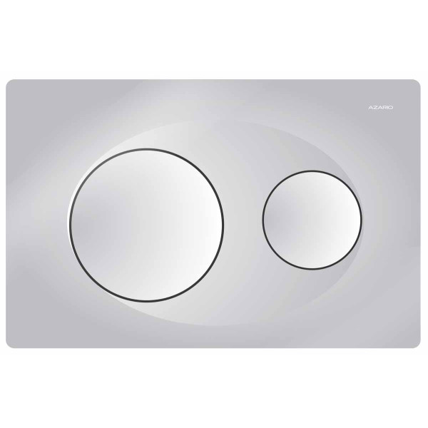Клавиша смывная для инсталляции Azario двойная, хром матовый (AZ-8200-0010) Клавиша смывная для инсталляции Azario двойная, хром матовый (AZ-8200-0010)