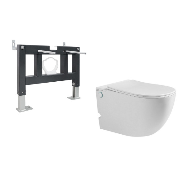 Комплект инсталляция с унитазом Abber Bequem (AC1105P-AC0101P)