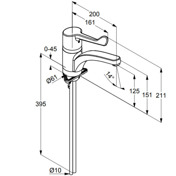 Смеситель для кухни Kludi Medi Care (349080524)